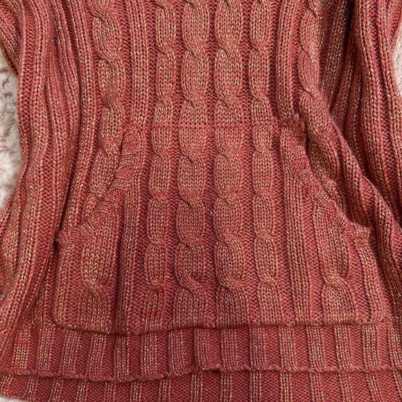 Y2K Duck head coral vneck sweater - Picture 7 of 8